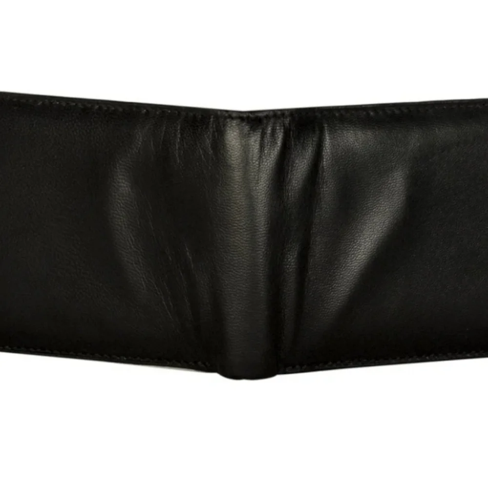 Sakkas Men's Bi-Fold Leather Wallet with 2 Size ID Card Slots
